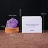 Lámpara de noche de piedra cruda de cristal natural transfronteriza, morado, amarillo, rosa, piedra difusora de aroma de cristal, lámpara de mesa con enchufe USB, luz ambiental al por mayor