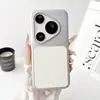 Adequado para Capa de Celular Huawei Pura90Promax, Capa Protetora Pintura Metálica Mate80, Nova Capa Estilo Padrão Lichia com Toque de Pele