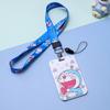 Conjunto de cartões de refeição Doraemon fofo cordão de campus para estudantes crachá de certificado de trabalho crachá de porteiro conjunto de cartões de ônibus
