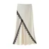 Item Quente Transfronteiriço do AliExpress Nova Coleção Primavera 2026 Elegante Top de Cetim com Decote Halter Decorado com Renda 3532896