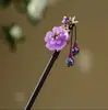 Horquilla Antigua de Imitación de Sándalo de Alta Calidad Broche Elegante para el Cabello Borla de Madera Accesorios para el Cabello Paso a Paso Hanfu Cheongsam