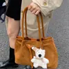 Bolso Retro, Gran Capacidad, Nuevo Bolso de Hombro de Gamuza para Mujer, Bolso de Trabajo y para Viajar, Bolso Boston, Bolso de Mano para Mujer