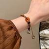 Pulsera de Hilo Rojo Ajustable al por Mayor con Nudo de Bambú y Cuentas de Amuleto de la Suerte, Cuerda Tejida Hecha a Mano, Unisex