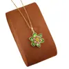 Versão Alta Shijia Idyllia Colar de Flores Coloridas para Mulheres Moda Europeia e Americana Pingente de Flor Multicor Corrente Clavicular Transfronteiriço
