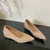 Novos Mocassins de Couro Macio com Bico Fino e Salto Bloco com Aumento Oculto de Altura Sapatos Mary Jane Single para Mulheres Sapatos Casuais Versáteis Profissionais Múltiplas Escolhas