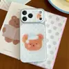 Capinha de Celular Ursinho Biscoito Fofa e Adorável para Meninas, Adequada para Apple iPhone 15/16/17 Pro Max