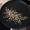 Diadema Hecha a Mano con Pedrería Transfronteriza, Diadema de Perlas Sintéticas Color Champaña, Accesorio para el Cabello para Peinados de Novia Recogidos, Accesorio para el Cabello de Boda