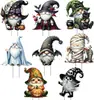 Decoraciones para el jardín exterior de Halloween, letreros decorativos lindos con forma de elfo, decoraciones de señalización para el jardín