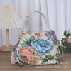 Bolso tote de estilo étnico nuevo, bolso casual de tela versátil, para hombro, mano y cruzado, bolso de dama multiusos