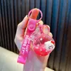 Llavero de bolsa de la suerte con figura mini rellena de aceite, adorno lindo para llavero de coche, colgante para mochila de estudiante, regalo pequeño