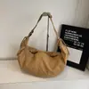 Bolsa de Ombro Estilo Coreano Moda Cor Sólida Formato Dumpling 2026 Nova Casual Grande Capacidade Transversal Leve Simples Tendência