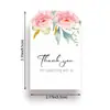 Etiqueta de Agradecimento Folhas Verdes em Aquarela Amazon no Vento Cartão Flor Casamento Decoração Cerimônia Acompanhante Listagem 50