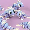 Conjunto Popular de Animais Mini Q-Version Impresso em 3D com Articulações Móveis, Miniaturas de Animais, Item Quente Transfronteiriço