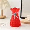 Estilo nórdico ins transfronterizo creativo anticaída cuerda de cáñamo ceñidor de cintura adorno de decoración del hogar jarrón de plástico arreglo floral recipiente pequeño