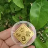 Adesivo de Celular Dourado com Folha de Ouro Puro 999, Adesivo para Ficar Rico, Riqueza Chegando Diariamente, Adesivo de Traseira de Celular do Deus da Riqueza, Presente de Aniversário