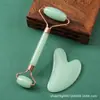 Set de Rodillo de Resina de Cuarzo Rosa Palo de Belleza de Jade Masajeador Meridianal para Lifting y Firmeza Facial Venta al por Mayor de Fábrica en Stock
