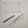 Papel de Carta A5 con Rayas Temática de Conejo 100g Papel Kraft Papel de Carta Literario Vintage Bloc de Notas para Cartas de Amor Hechas a Mano Hecho a Medida