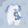 Macacão Bebê Jq Jingqi Estilo Primavera e Outono Roupas de Bebê 100% Algodão Macacão para Recém-nascido Outono Inicial Roupa de Dormir para Exterior