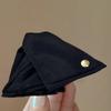 Pasador Triangular de Satén Acrílico de Tela, Pinza de Tiburón Simple y a la Moda, Accesorio para el Cabello Versátil de Nicho y de Alta Gama