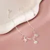 Pulsera de Nuevo Estilo con Conchas y Estrellas de Mar para Mujer, Diseño Versátil de Nicho, Lujo Elegante y Ligero, Joyería de Circonita de Moda y Sencilla al por Mayor