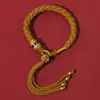 Pulsera de Cuerda Colorida Tejida a Mano con Hilo Rojo con el Buda del Año y las Doce Deidades Guardianas del Zodíaco