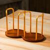 Portavasos de papel transfronterizo, portavasos desechable, soporte de escritorio para mesa de centro, soporte de bambú y madera para tazas de té y café.