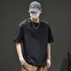 Ropa para Hombre Xintang Venta al por Mayor 2026 Camiseta de Manga Corta Algodón Tecnológico de Toque Fresco Peso Pesado Camiseta de Manga Corta para Hombre Verano Corte Holgado