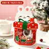 Bolsa de Pie Irregular para Dulces Navideños, Galletas, Snacks, Bolsa Autosellante con Cierre, Bolsa de Empaque de Plástico con Impresión Compuesta