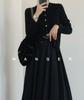 Cardigan de Tricô Estilo Xiaoxiang Francês para Mulheres no Outono e Inverno, Camada Superior de Manga Longa, Suéter Torcido de Base Alta e Baixa Slim, Aparência Emagrecedora