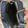 517 Bolsa Portátil Vertical para Arquivos de Escritório de Grande Capacidade com Padrão de Diamante, Camada Dupla, Zíper Duplo, Impressível na Superfície