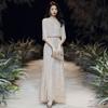 Vestido de Noite com Lantejoulas para Mulheres 2026 Novo Estilo de Verão Elegante Vestido de Anfitriã Festa de Reunião Anual Vestido de Banquete