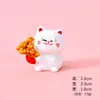 Nueva Figura de Gato de la Fortuna Estilo Chino para Micro-Paisajismo, Escritorio, Montaje en Coche, Bricolaje, Sala de Estar, Adorno de Resina de Prosperidad, Venta al por Mayor