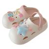 Chinelos de Verão Femininos Estilo Coreano para Uso Diário em Casa, Confortáveis, Coloridos, com Botões, Ursinho Fofo