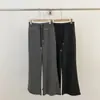 ¡Estilo nicho coreano! Pantalones de mujer retro artísticos de rayas color block para otoño 2026, de cintura alta, adelgazantes
