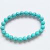 Pulseira de Pedra Olho de Gato 8mm com Design Degradê Bicolor Gelo-Transparente, Pulseira de Pedra Shoushan com Contas de Vidro, Joia Macia Que Envolve o Dedo