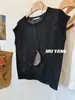 Sofisticação Cotidiana! Blusa de Tricô de Seda Gelada Lisa de Manga Meia-Manga com Gola Redonda para Mulheres Versátil