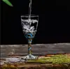 Copo de Vinho Branco Jinshan Puramente Feito à Mão 20ml Copo de Vinho Branco em Forma de Cabaça Copo de Cristal Design de Nicho Taça de Vinho para Clube de Alto Padrão Restaurante