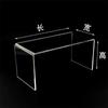 Acrílico Display Rack em forma de U Hand-held Display Rack Plexiglass Transparente Shoe Holder Shopping Mall Separador de Mercadorias Sapateiro