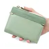 Billetera Corta para Mujer de Nuevo Estilo, Monedero con Cremallera de Moda, Estilo Coreano, Sencillo y Versátil, Billetera para Estudiante con Múltiples Ranuras para Tarjetas al por Mayor