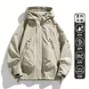 Chaqueta funcional para exteriores, unisex, corte holgado, estilo workwear, impermeable, cortavientos, transpirable, adecuada para senderismo, montañismo y uso casual, colección primavera/otoño