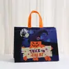 Bolsa Impermeable para Regalo de Fiesta, Bolsa para Dulces, Bolsa Tote Impresa de Tela No Tejida, Bolsa Impresa de Halloween para Empaque para Llevar