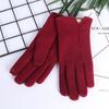 Guantes de Lana al por Mayor para Mujer en Invierno, con Forro Polar, Gruesos, Cálidos, Compatibles con Pantalla Táctil, para Ciclismo y Conducción, Estilo Corto, Cachemira, Protección contra el Frío Invernal