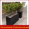 Divisória de cerca de caixa de flores de aço inoxidável ao ar livre Combinação de ferro ao ar livre Ranhura de flores Pátio quadrado municipal Fora do vaso de flores
