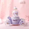 Caballo de Carrusel Lindo Bola de Cristal Dibujo Animado Caja de Música Decoración de Escritorio Adorno Regalo de Cumpleaños