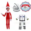 2026 Amazon Mais Vendido Tecido de Natal Estante 24 Dias Antes do Natal Desafio Diferente Boneco Elfo Figura Brincar