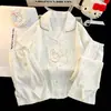 Pijama Infantil Conjunto de Tres Piezas Verano Algodón Nube 2026 Nuevo Manga Corta Pantalón Largo Niñas Ropa de Casa Niñas Grandes Princesa