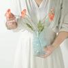 Vaso de Vidro Estilo Europeu Estilo Ins Ornamentos Simples Vaso de Luxo Leve Meio-antigo Alta Qualidade Arranjo de Flores Decoração Suave Criativa