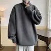 Suéter liso de cuello alto para hombre, nueva colección de invierno 2026, suéter de punto multicolor de moda estilo coreano, top de capa base