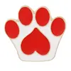 Nuevos Insignias de Huella de Patas de Cachorro y Gatito de Dibujos Animados en Stock Lindos Pines de Solapa Broches Coloridos de Huella de Perro para Niños