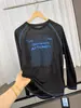 Camiseta masculina de verão nova, manga longa raglan, color block casual, gola redonda, estampa de linha inglesa, corte solto, versátil